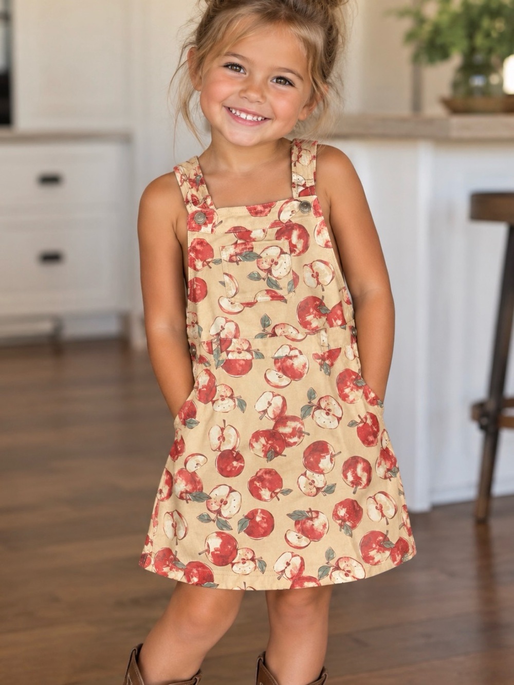 🍎GIRLS OVERALL DRESS